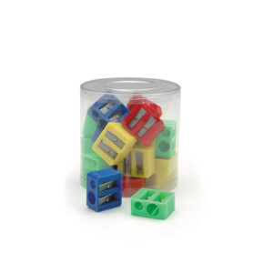 Plastic pencil sharpeners - assorted colours