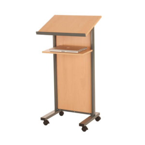 Panel front mobile lectern
