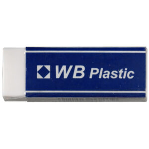 WB Plastic eraser size 50x20mm