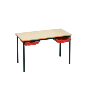 Rectangular classroom tray table