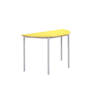 Semi Circular Classroom Tables, Welded Frame, PVC Edge