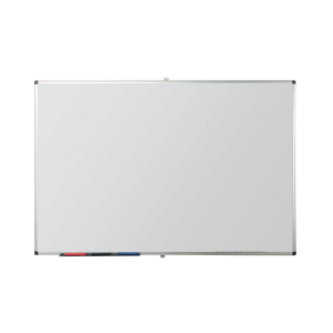 Non-magnetic whiteboard with aluminium frame