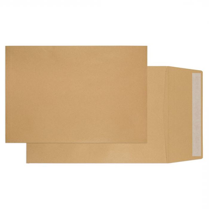 Manilla Gusset Envelopes with Peel & Seal flap - Maple Leaf