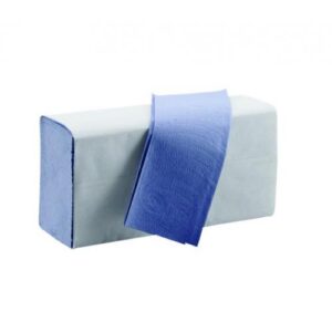 Blue Z-fold Paper Hand Towels