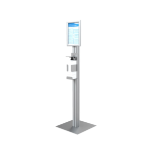 Sanitiser Dispenser Stand with A4 Poster Display
