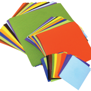 Gummed Paper Shapes - Assorted Colours