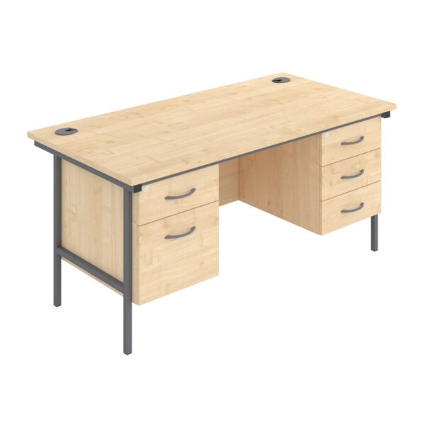 teachers double pedestal desk