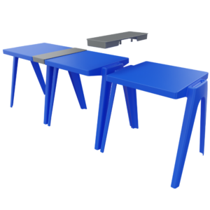 Plastic stacking tables